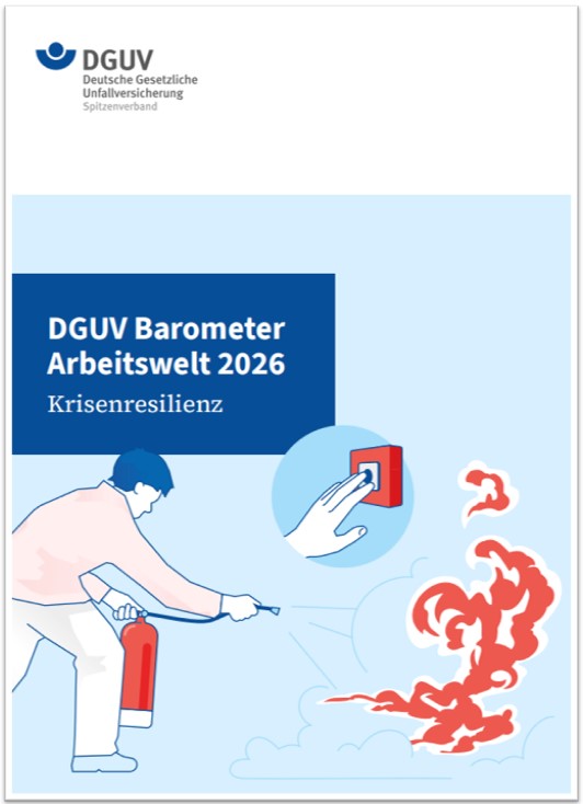Cover des DGUV Barometers Arbeitswelt 2026